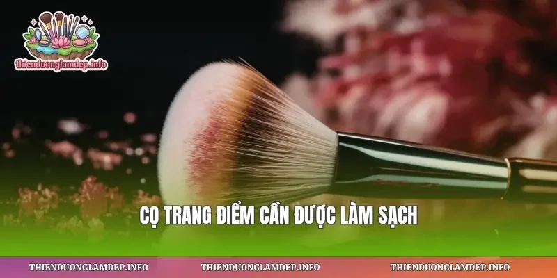 Cọ trang điểm cần được làm sạch