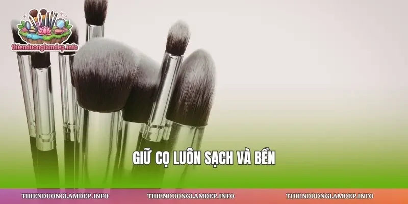 Giữ cọ luôn sạch và bền