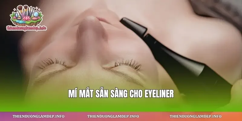 Mí mắt sẵn sàng cho eyeliner